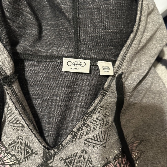 Cato brand hoodie with butterfly graphic sz 26/28 - Picture 5 of 5